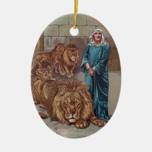 Daniel Lions Den Keramisch Ornament (Voorkant)