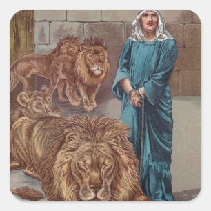 Daniel Lions Den Vierkante Sticker