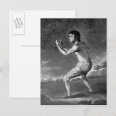 Daniel Mendoza, gegraveerd door Henry Kinsbury, 17 Briefkaart (Voorkant / Achterkant)