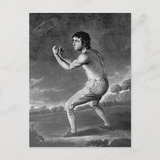 Daniel Mendoza, gegraveerd door Henry Kinsbury, 17 Briefkaart (Voorkant)