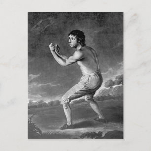 Daniel Mendoza, gegraveerd door Henry Kinsbury, 17 Briefkaart