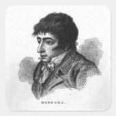 Daniel Mendoza Vierkante Sticker (Voorkant)