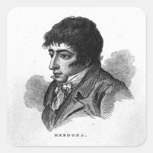 Daniel Mendoza Vierkante Sticker