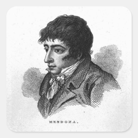 Daniel Mendoza Vierkante Sticker (Voorkant)