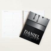 Daniel Naam met Druppelende Vloeibare Metaal Planner (Display)