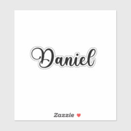 Daniel Name - Handgeschreven kalligrafie Sticker