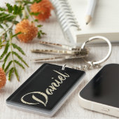 Daniel Name whitegold Schlüsselanhänger Anhänger Sleutelhanger (Voorkant Rechts)