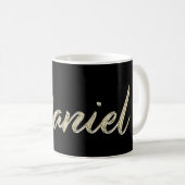 Daniel Name whitegold Tasse Teetasse Kaffeetasse Koffiemok (Voorkant rechts)