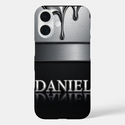 Daniel Name with Dripping Liquid Metal Case-Mate iPhone Case (Achterkant)