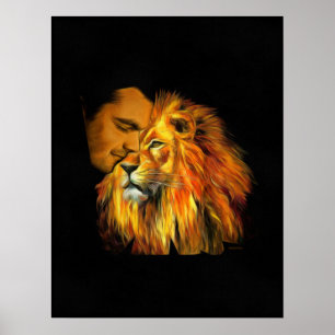 Daniel Napping op het hoofd van de Lion Poster