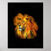 Daniel Napping op het hoofd van de Lion Poster (Voorkant)