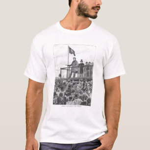 Daniel O'Connel tijdens de bijeenkomst in Trim T-shirt