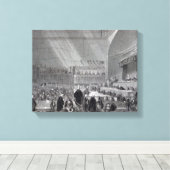 Daniel O'Connell terecht in 1844 Canvas Afdruk (Insitu (Houten vloer))