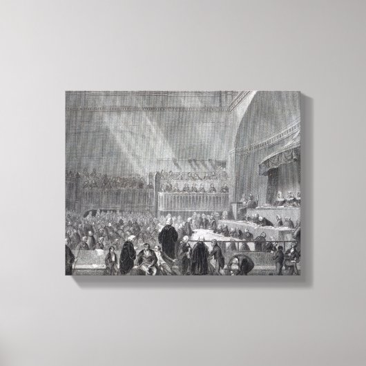 Daniel O'Connell terecht in 1844 Canvas Afdruk (Voorkant)