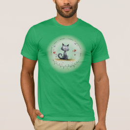 DANIEL peptide, kat ontwerp met aangepaste tekst  T-shirt