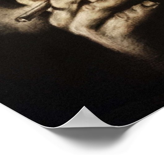 Daniel plainview houtskool poster (Hoek)