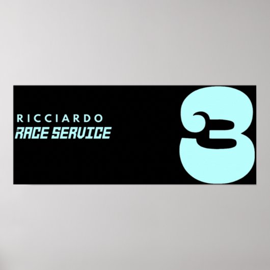 Daniel Ricciardo All Good All Ways Seafoam Purpl Poster (Voorkant)