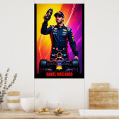 Daniel Ricciardo Formula One Racing Champion Poster (Keuken)