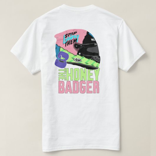 Daniel Ricciardo T-shirt | Stop met hen helm te zi (Design achterkant)