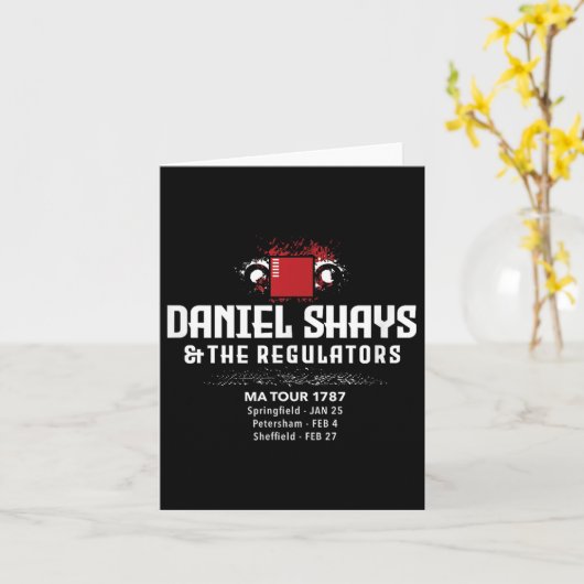 Daniel Shays Machusetts Geschiedenis Kaart (Gele Bloem)