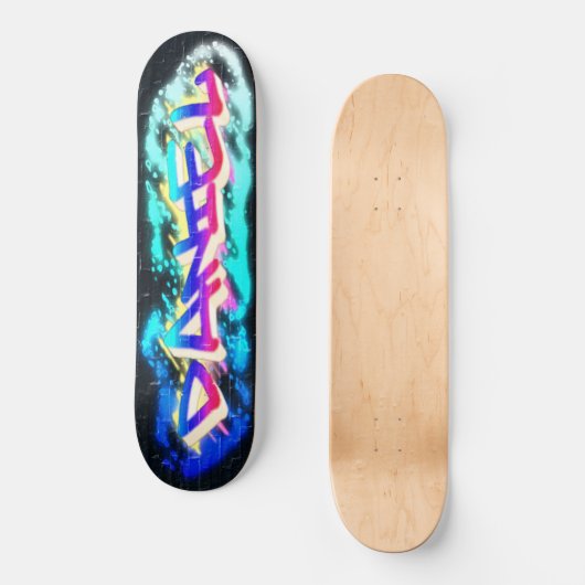 DANIEL Speciaal Gepersonaliseerd Graffiti Skateboa Persoonlijk Skateboard (Voorkant)