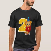 Daniel Tiger's Buurt Mijn 2e verjaardag T-shirt (Voorkant)