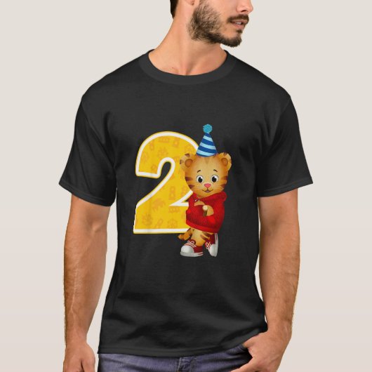Daniel Tiger's Buurt Mijn 2e verjaardag T-shirt (Voorkant)