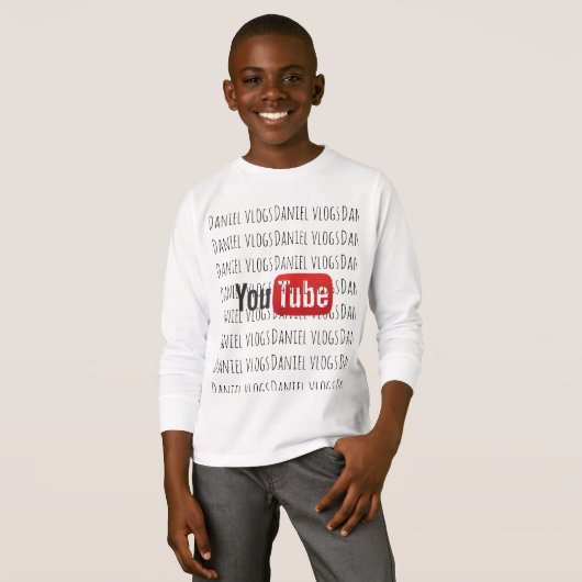 Daniel vlogs youtube-collectie t-shirt (Voorkant volledig)