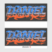 Daniel Vorname Name Graffiti Aufkleber Sticker (Vel)