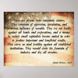 Daniel Webster Quote Poster