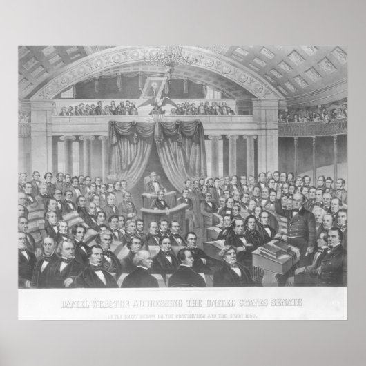 Daniel Webster richt zich tot de Verenigde Staten Poster (Voorkant)
