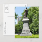 Daniel Webster Statue Central Park NY Briefkaart (Voorkant / Achterkant)