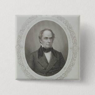 Daniel Webster Vierkante Button 5,1 Cm