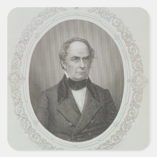 Daniel Webster Vierkante Sticker (Voorkant)