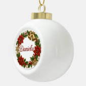 Daniela Christmas Name Ceramic Ornament (Rechts)