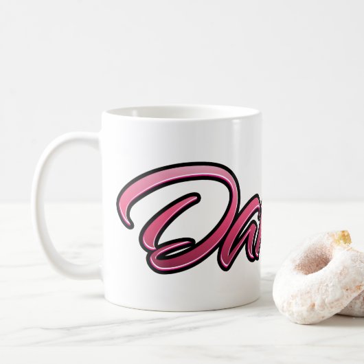Daniela faded pink Tasse Teetasse Kaffeetasse Koffiemok (Met donut)