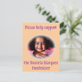 Daniela Fundraiser Briefkaart (Staand voorkant)