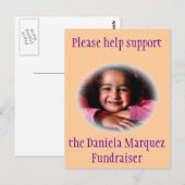 Daniela Fundraiser Briefkaart (Voorkant / Achterkant)