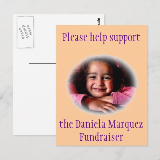 Daniela Fundraiser Briefkaart (Voorkant / Achterkant)