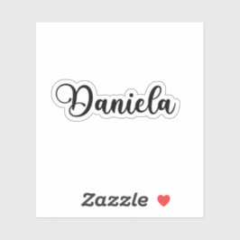 Daniela Naam - Handgeschreven kalligrafie Sticker