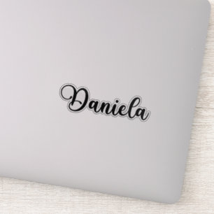 Daniela Naam - Handgeschreven kalligrafie Sticker