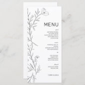 Daniella Floral Menu (Voorkant / Achterkant)