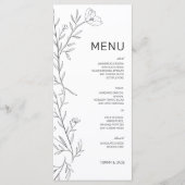 Daniella Floral Menu (Voorkant)