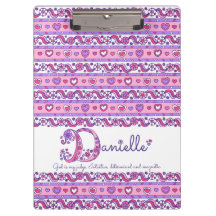 Danielle naam betekent doodle letter D klembord