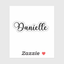 Danielle Naam - Handgeschreven kalligrafie Sticker