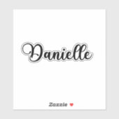 Danielle Naam - Handgeschreven kalligrafie Sticker (Vel)