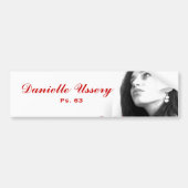 Danielle Ussery promo Bumpersticker (Voorkant)