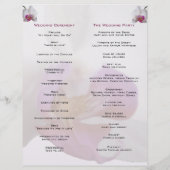 Danielle's Wedding Program vert. (Achterkant)