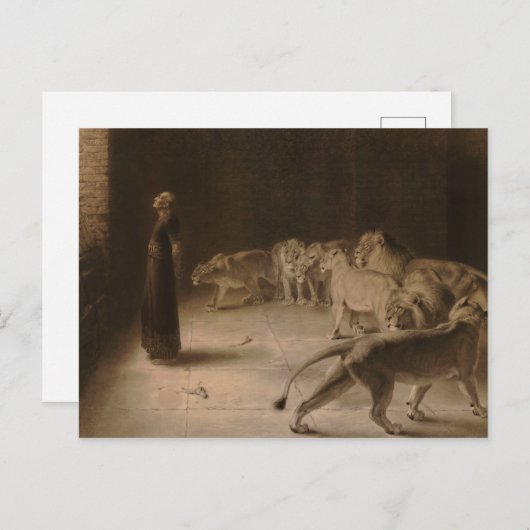 Daniel's Answer to the King by Briton Riviere Briefkaart (Voorkant / Achterkant)