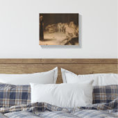 Daniel's Answer to the King by Briton Riviere Canvas Afdruk (Insitu (Slaapkamer))